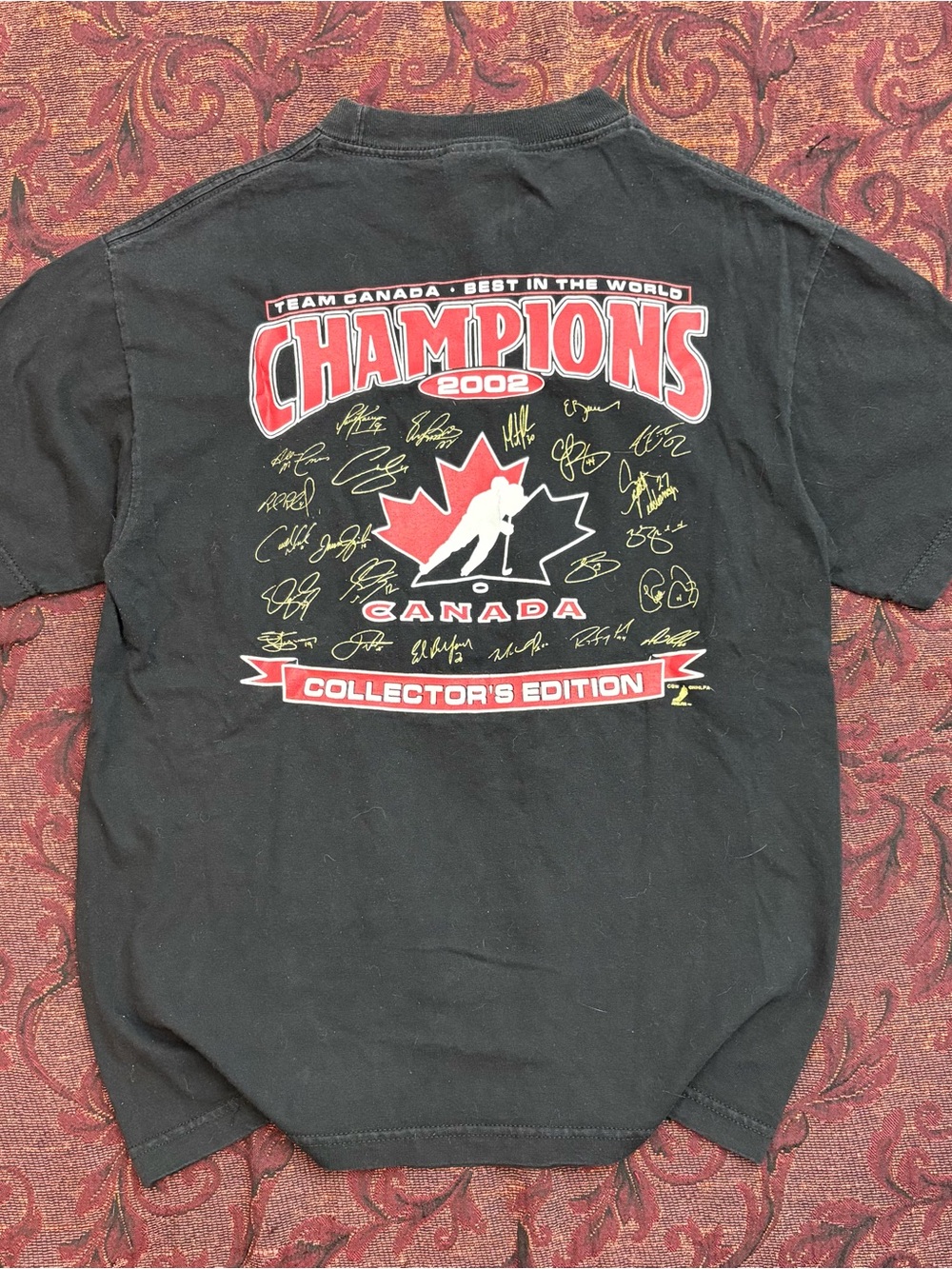 2002 Team Canada Hockey Champions Collector’s Edition T-Shirt